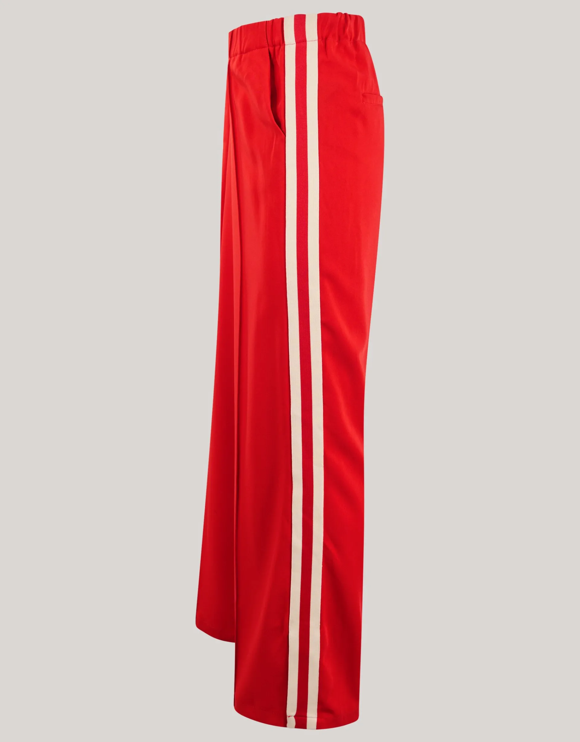 Shoeby Side Stripe Broek Rood<DAMES Broeken