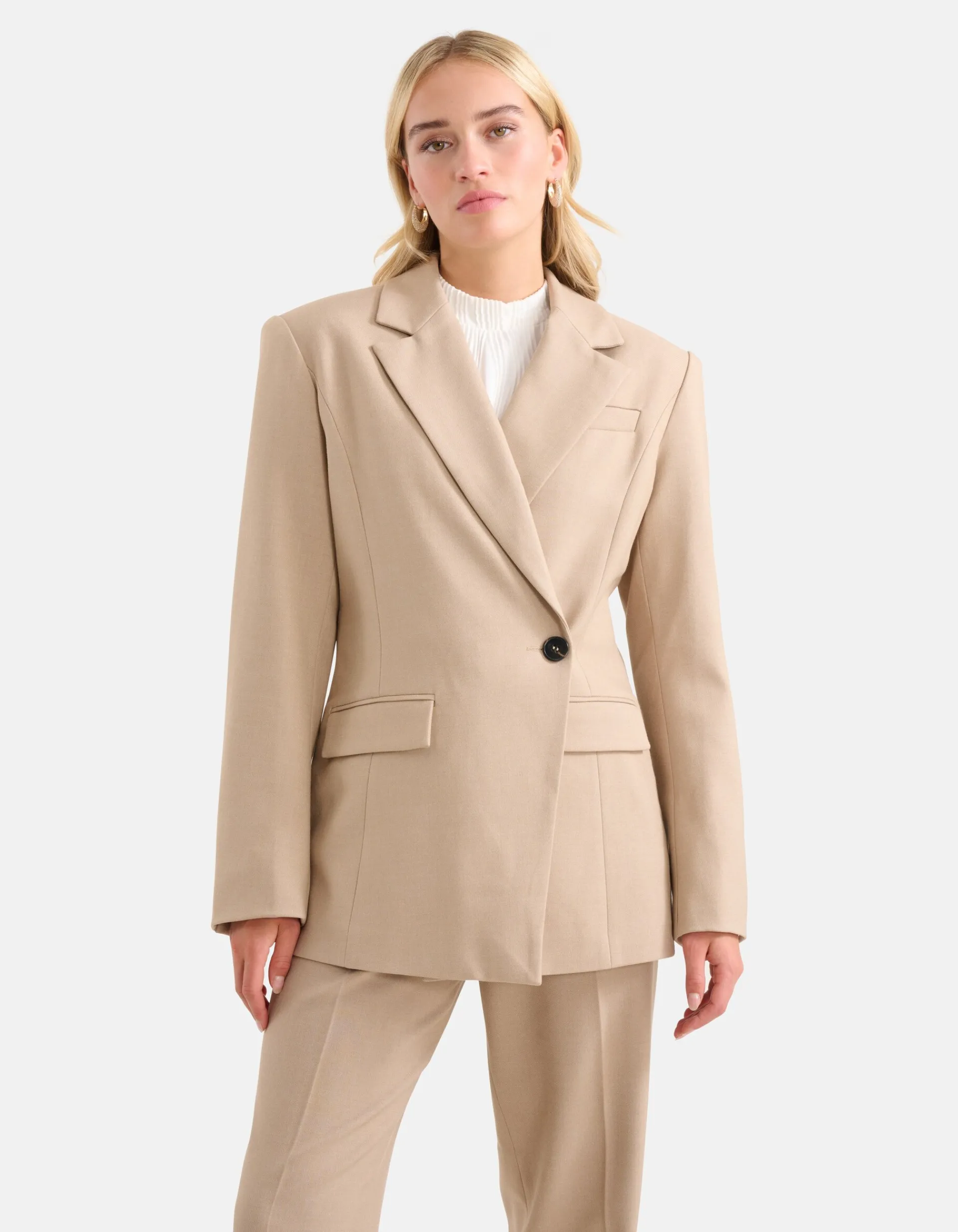 Shoeby Silhouet Blazer Beige<DAMES Blazers