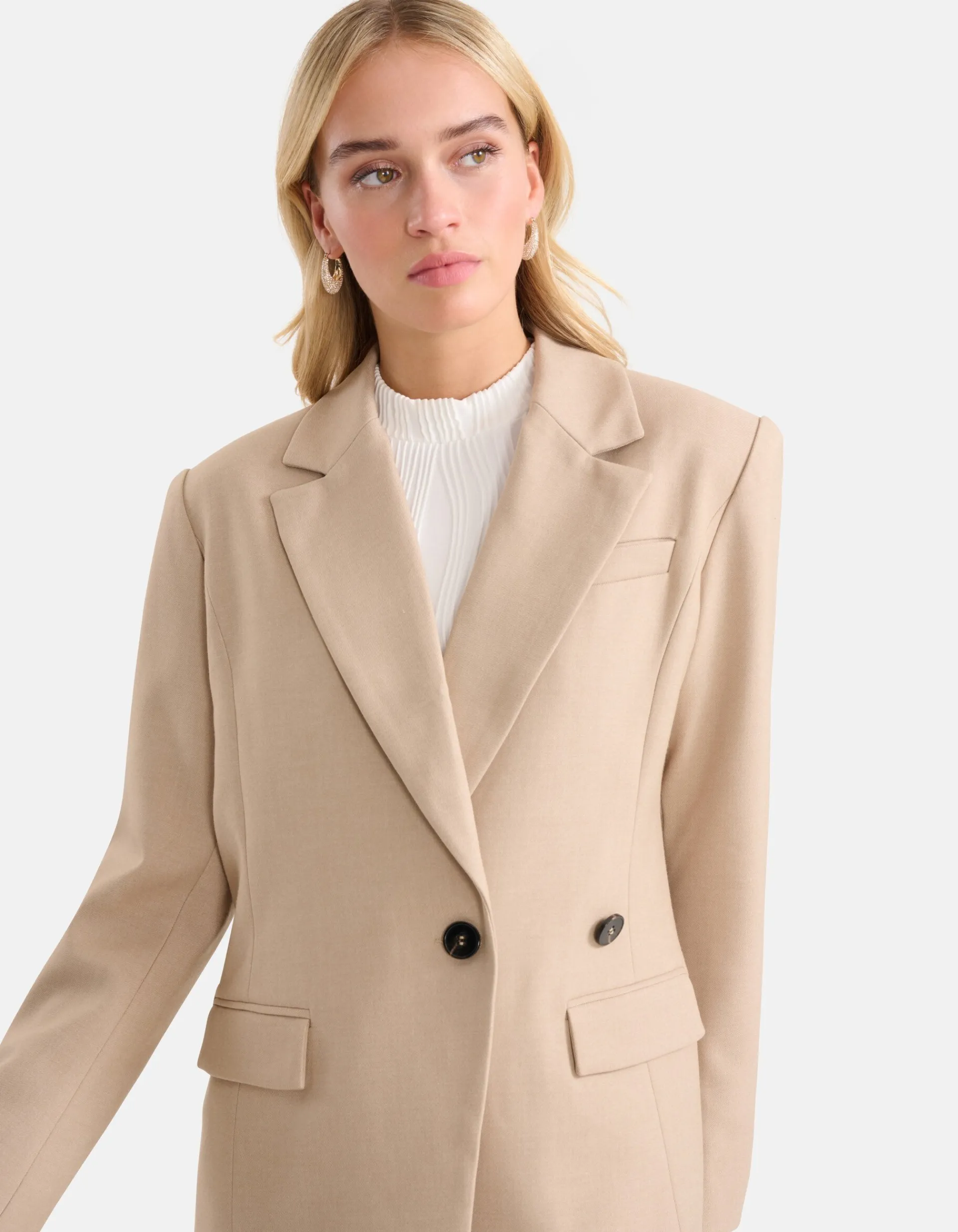Shoeby Silhouet Blazer Beige<DAMES Blazers