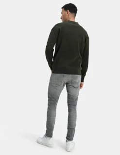 Shoeby Skinny Fit Jeans Grijs L34<Heren Jeans