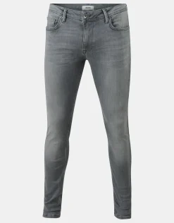 Shoeby Skinny Fit Jeans Grijs L34<Heren Jeans