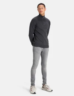 Shoeby Skinny Fit Jeans Lichtgrijs L32<Heren Jeans