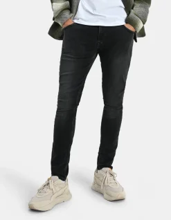 Shoeby Skinny Fit Jeans Zwart Washed L34<Heren Jeans