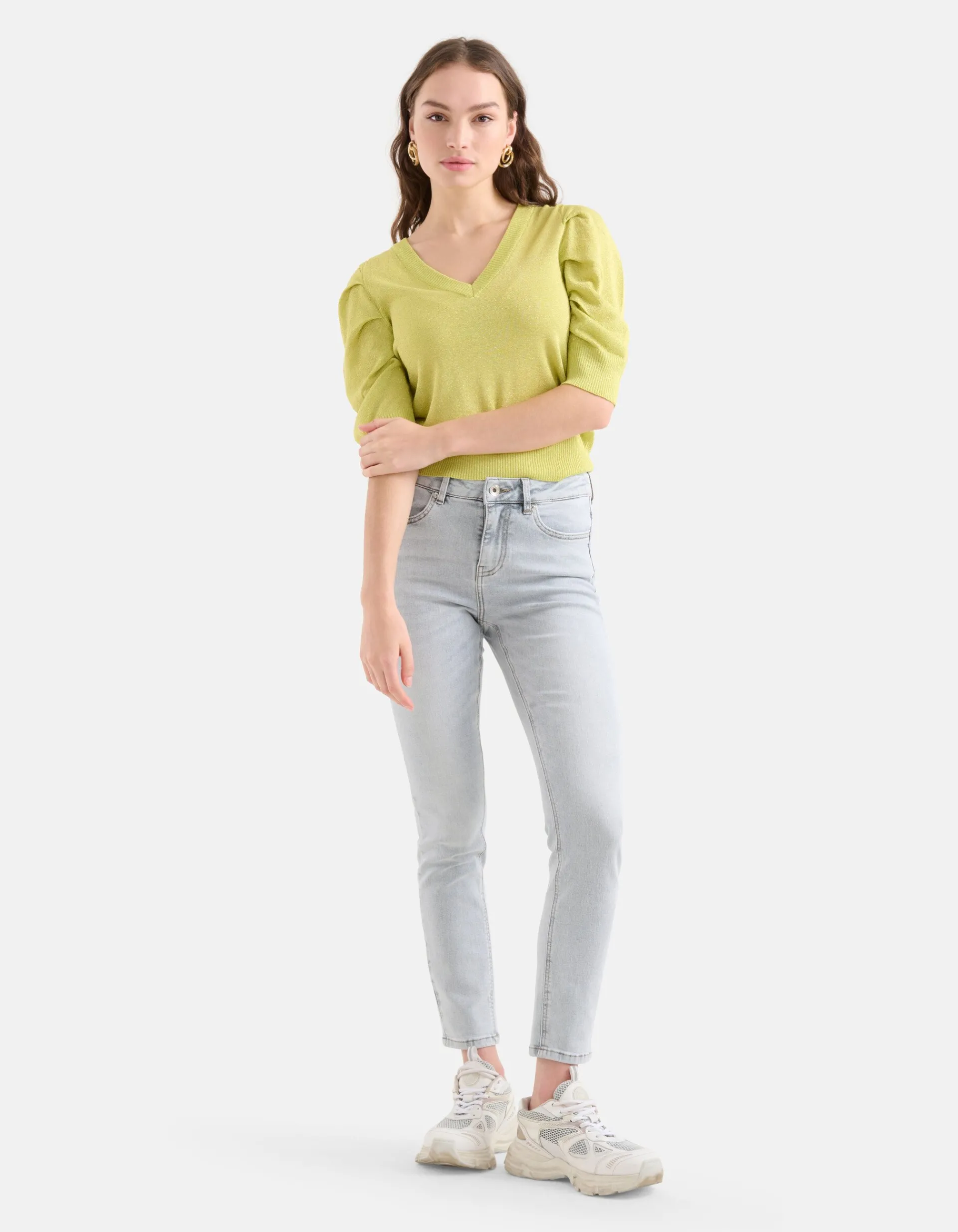 Shoeby Skinny Jeans Lichtgrijs L28<DAMES Jeans