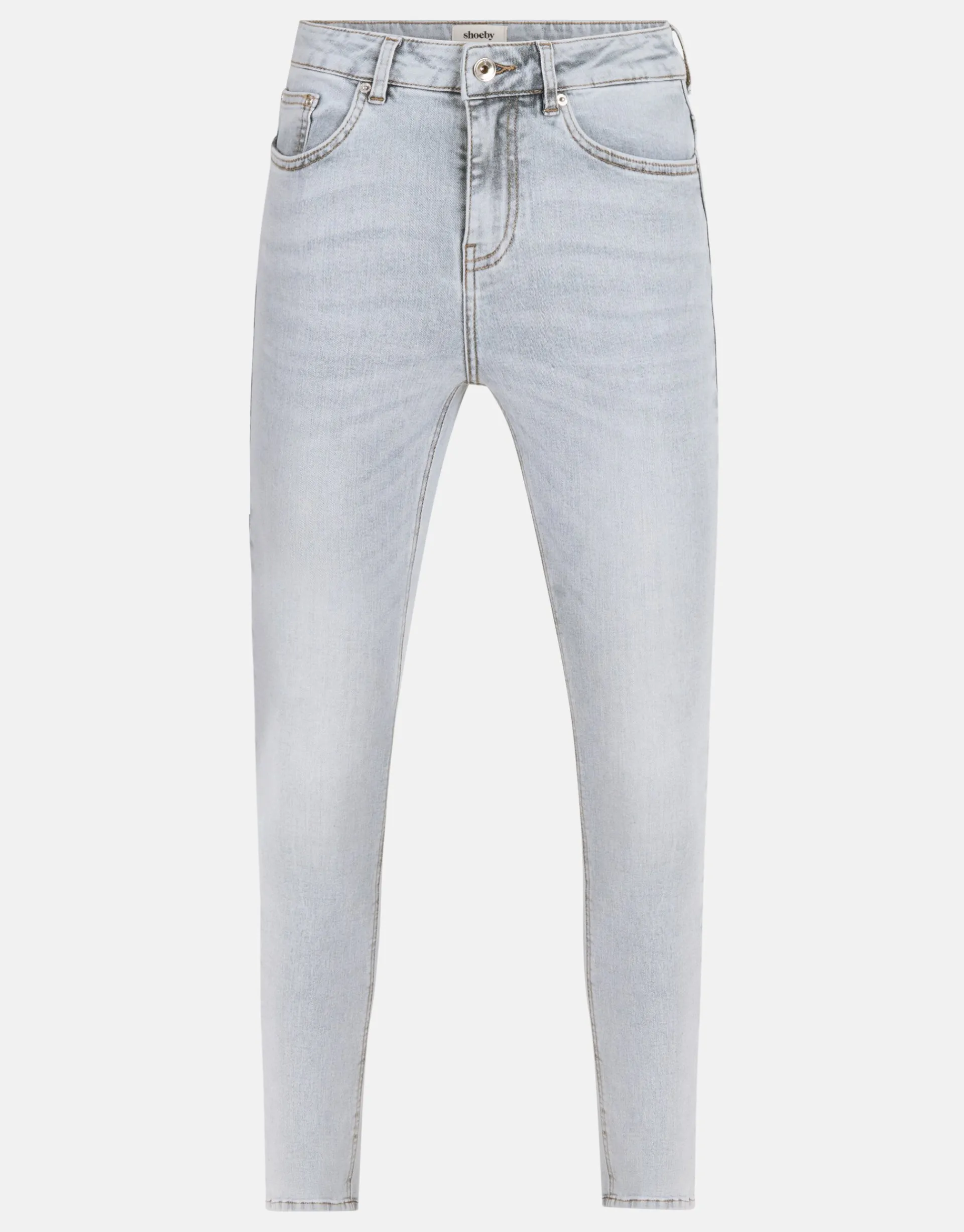 Shoeby Skinny Jeans Lichtgrijs L28<DAMES Jeans