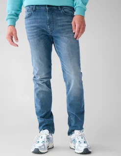 Shoeby Slim Fit Jeans Blauw/Grijs L32<Heren Jeans