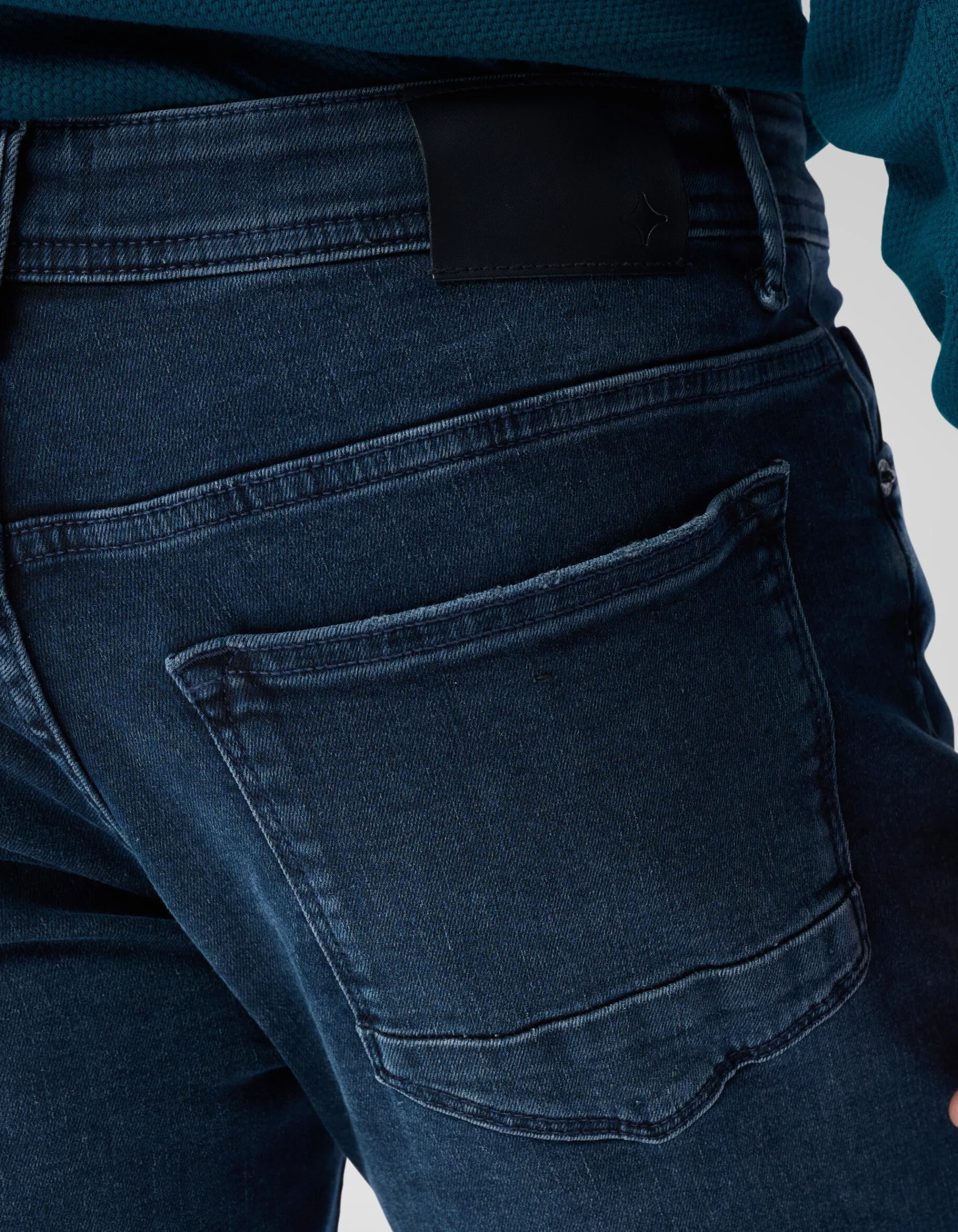 Shoeby Slim Fit Jeans Blauw/Zwart L32<Heren Jeans