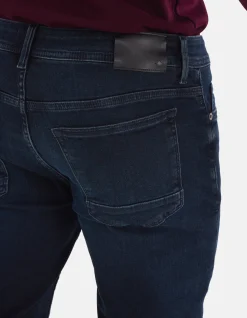 Shoeby Slim Fit Jeans Blauw/Zwart L34<Heren Jeans
