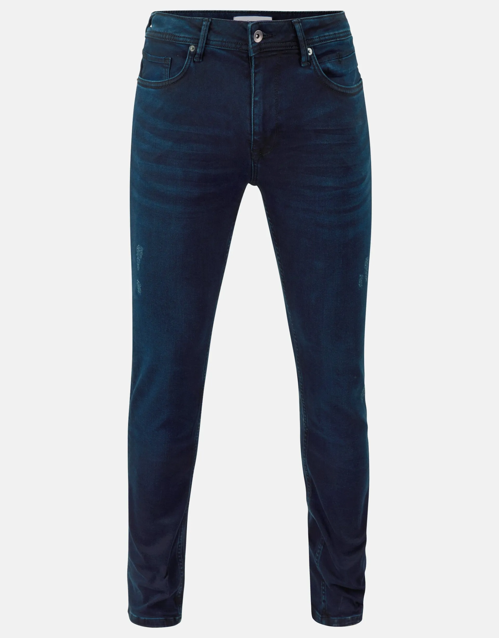 Shoeby Slim Fit Jeans Blauw/Zwart L34<Heren Jeans