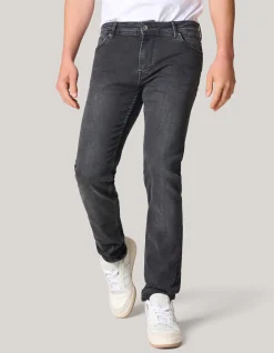 Shoeby Slim Fit Jeans Washed Black L34<Heren Jeans