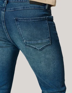Shoeby Slim Fit Jog Jeans Donkerblauw L36<Heren Jeans