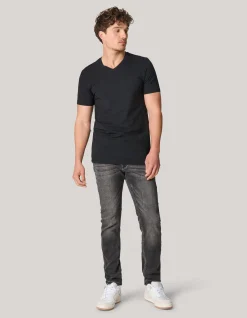 Shoeby Slim Fit Jog Jeans Grijs L32<Heren Jeans