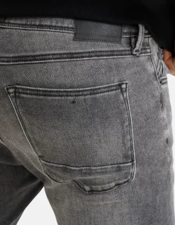 Shoeby Slim Fit Jog Jeans Grijs L30<Heren Jeans