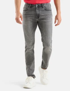Shoeby Slim Fit Jog Jeans Lichtgrijs L32<Heren Jeans