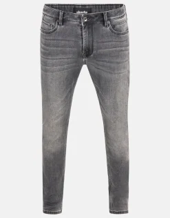 Shoeby Slim Fit Jog Jeans Lichtgrijs L34<Heren Jeans