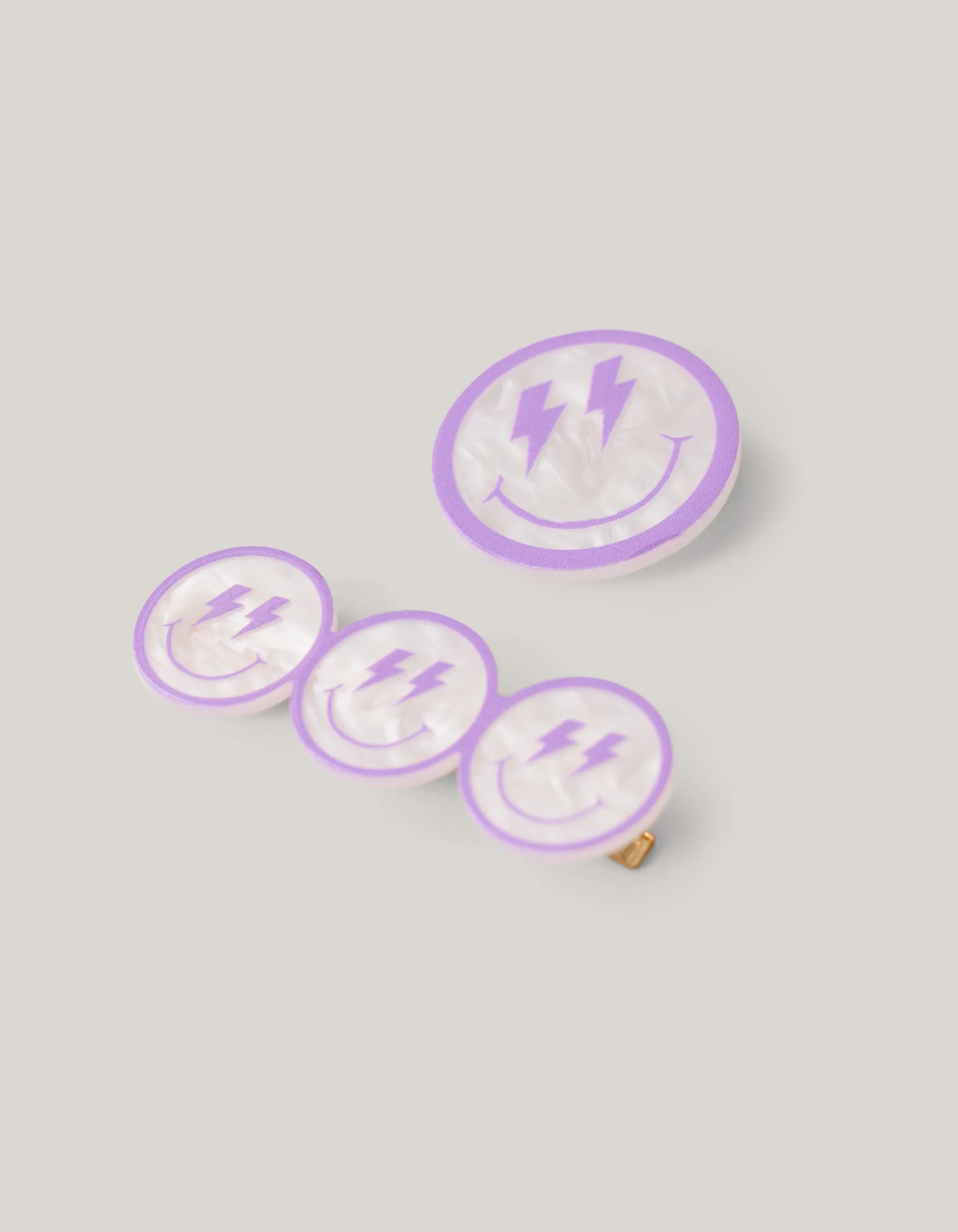 Shoeby Smile haarklemmen Paars< Haaraccessoires