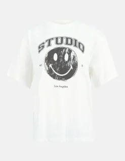 Shoeby Smiley Artwork T-shirt Wit<DAMES T-Shirts