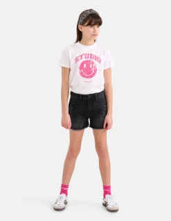 Shoeby Smiley Artwork T-shirt Wit< T-Shirts