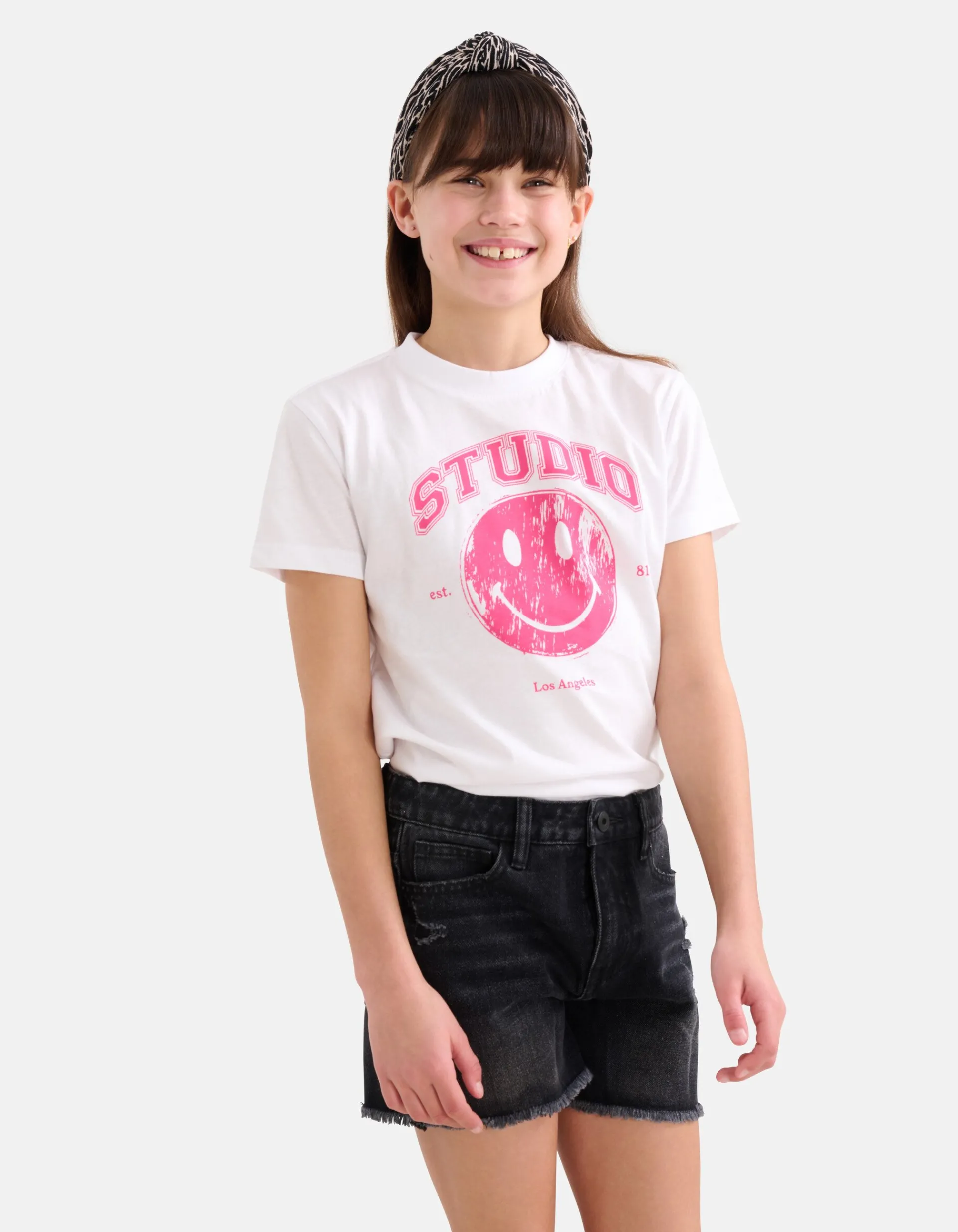 Shoeby Smiley Artwork T-shirt Wit< T-Shirts