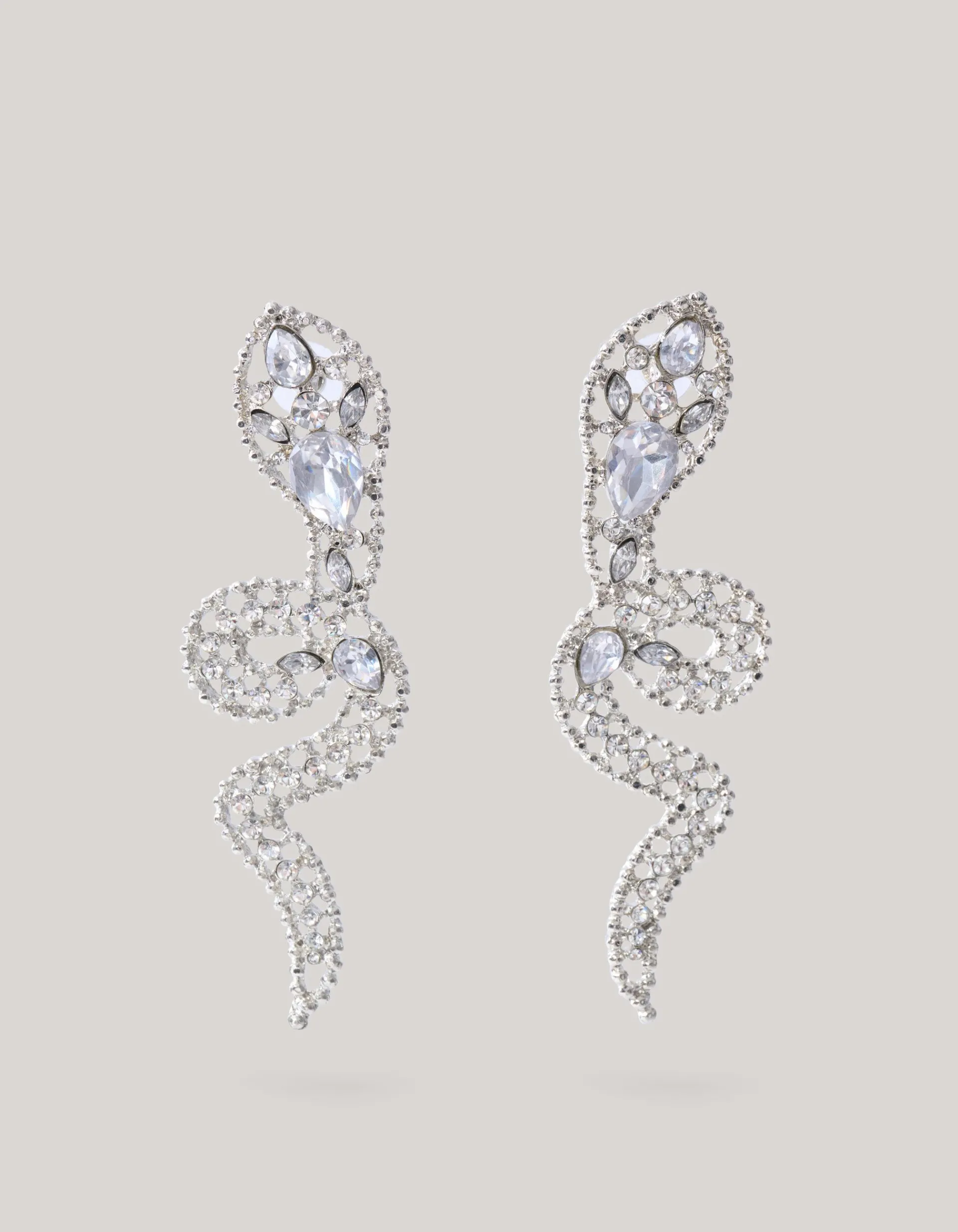 Shoeby Snake Oorbellen Zilver<DAMES Sieraden