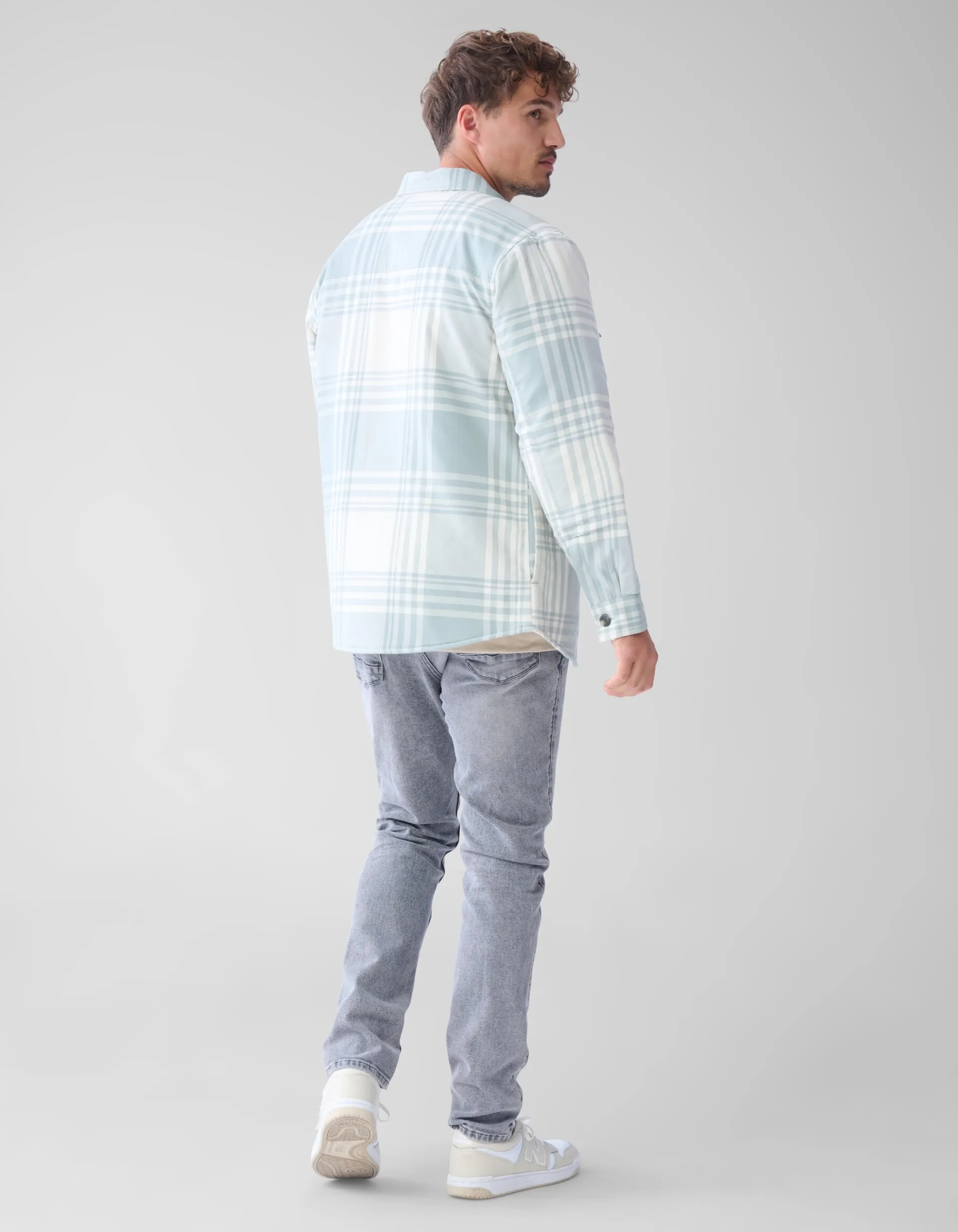 Shoeby Soft Padded Overshirt Gebroken Wit<Heren Overshirts
