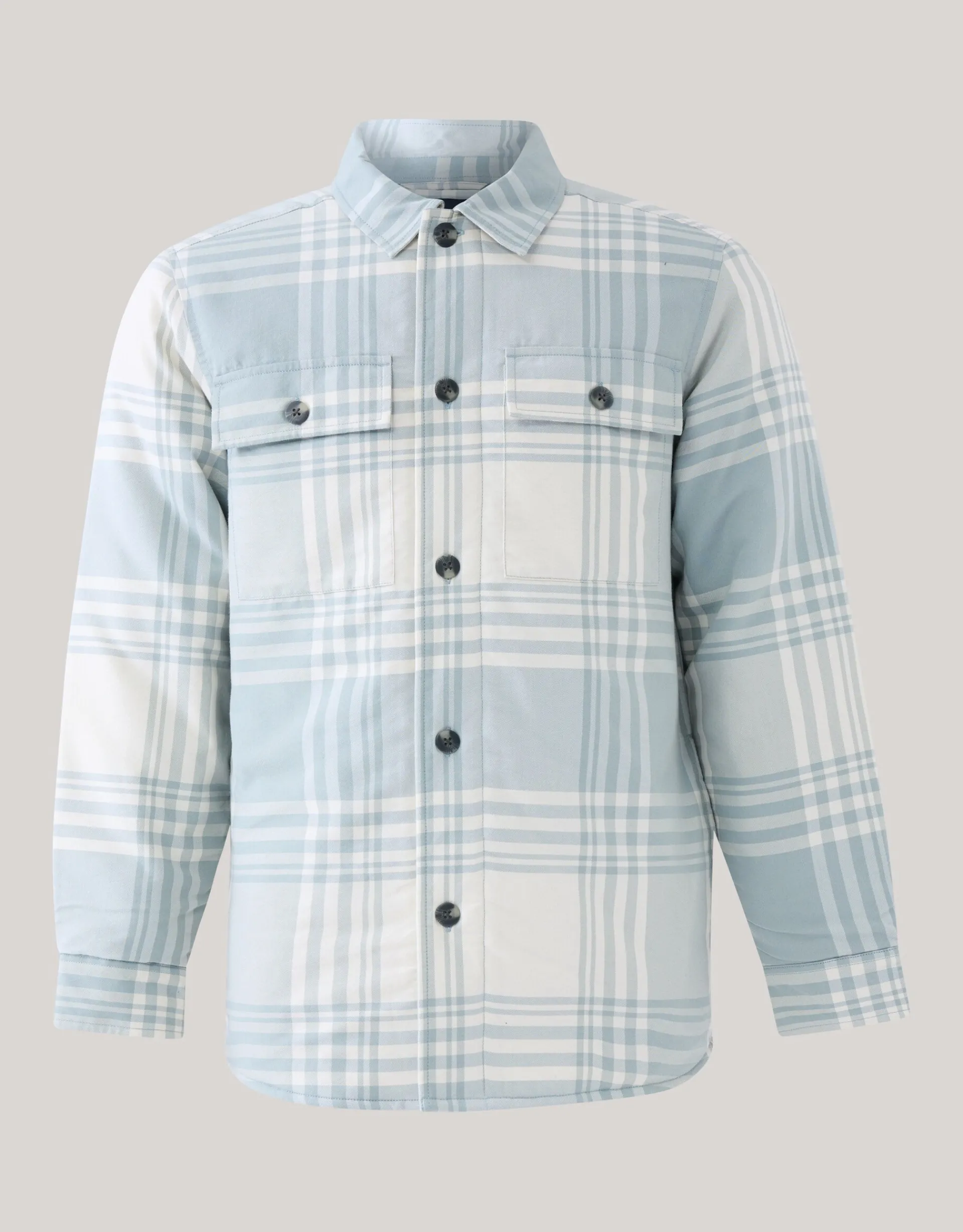 Shoeby Soft Padded Overshirt Gebroken Wit<Heren Overshirts