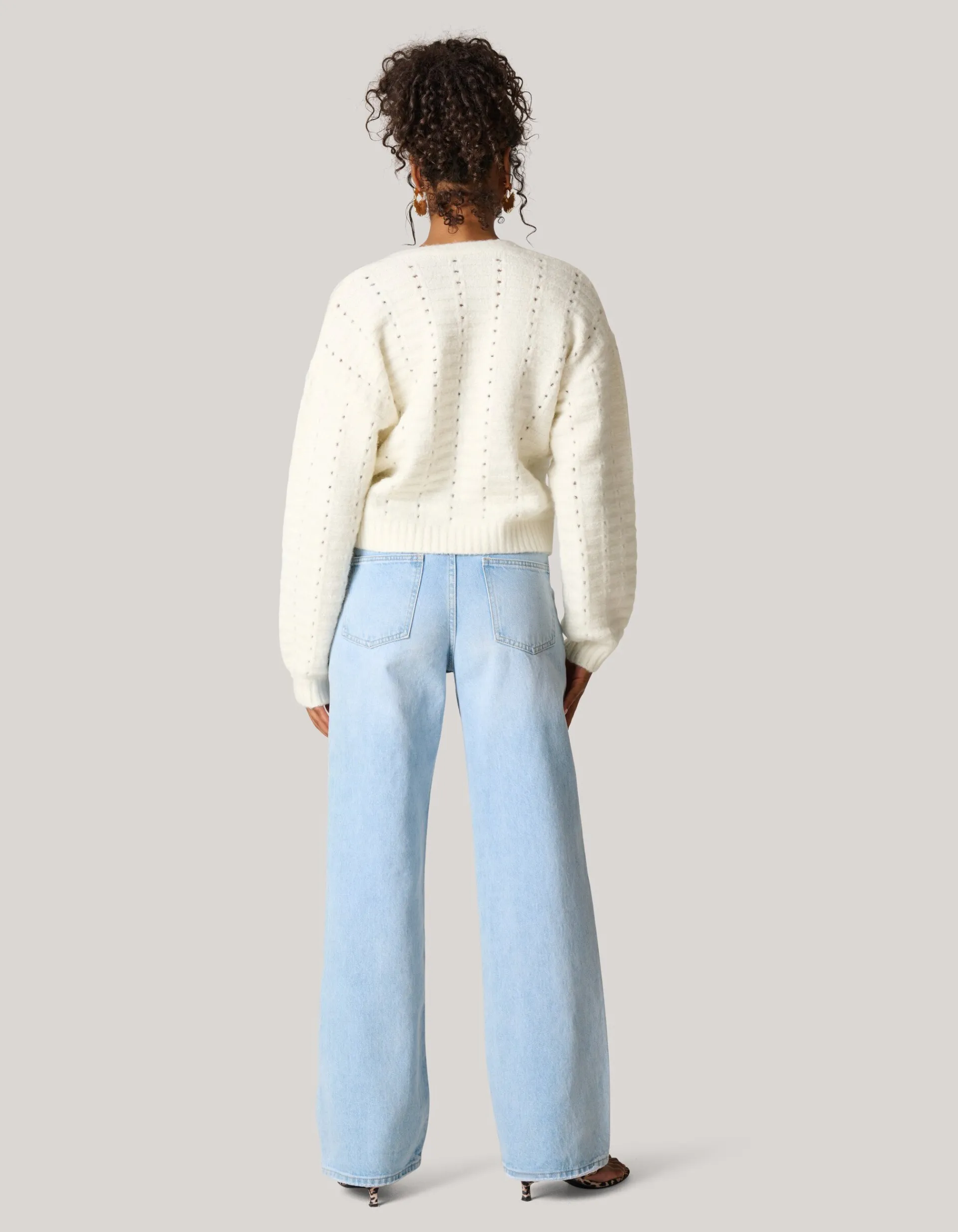 Shoeby Soft Vest Gebroken Wit<DAMES Truien En Sweaters