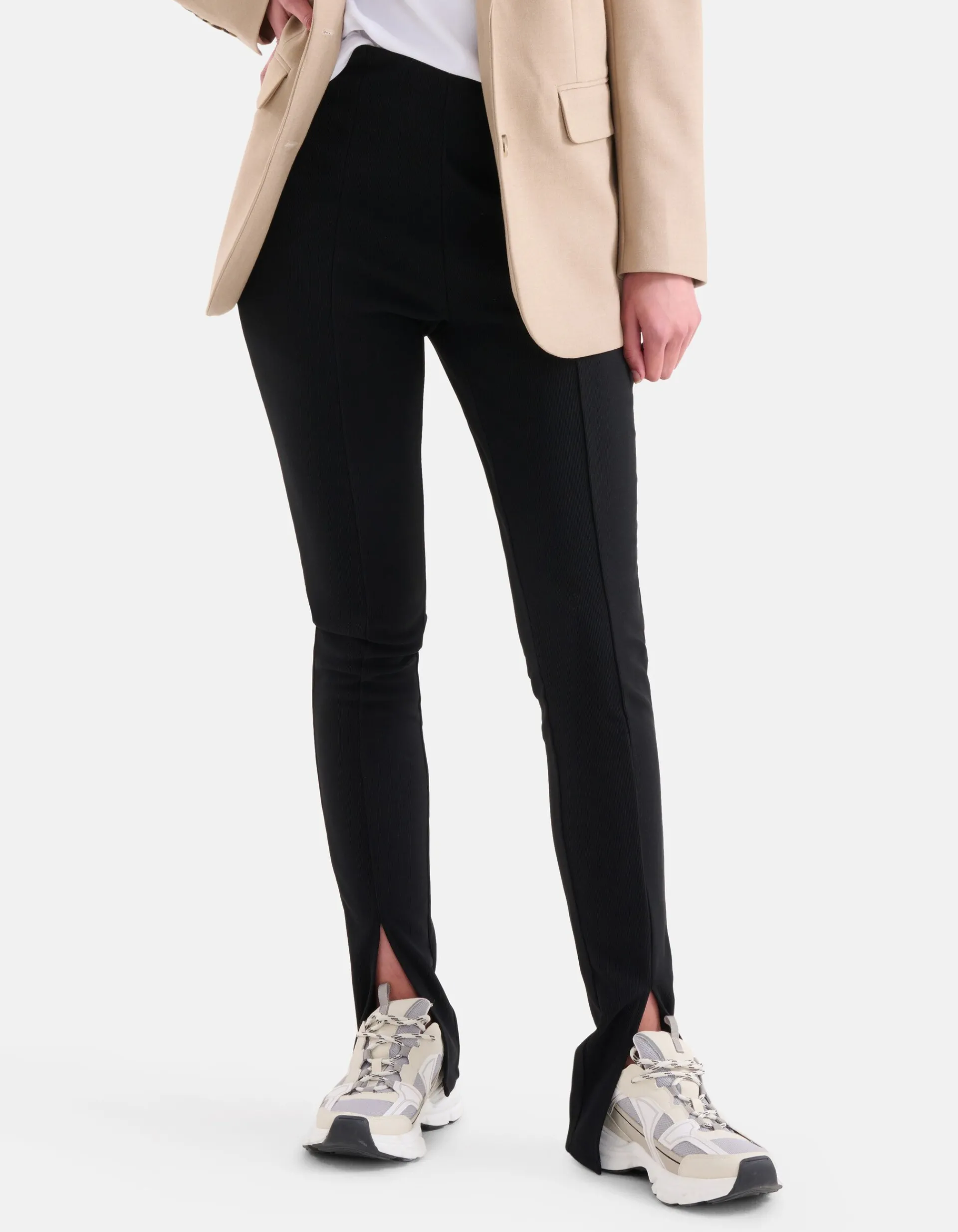 Shoeby Split Legging Zwart<DAMES Broeken