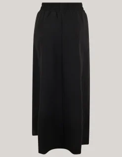 Shoeby Sporty Button Maxi Rok Zwart<DAMES Rokken