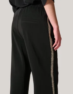Shoeby Sporty Embellished Broek Zwart<DAMES Broeken
