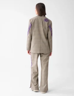 Shoeby Sporty Ruiten Blazer Bruin<DAMES Blazers