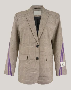 Shoeby Sporty Ruiten Blazer Bruin<DAMES Blazers