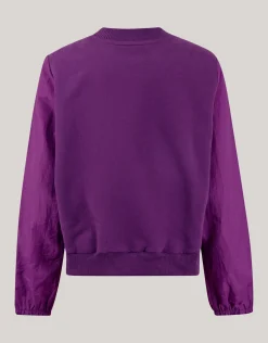 Shoeby Sporty Stripe Sweater Paars< Sweaters En Hoodies