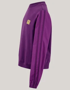 Shoeby Sporty Stripe Sweater Paars< Sweaters En Hoodies