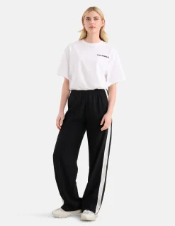 Shoeby Sporty Wide Leg Broek Zwart<DAMES Broeken