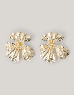 Shoeby Statement Flower Oorbellen Goud<DAMES Sieraden