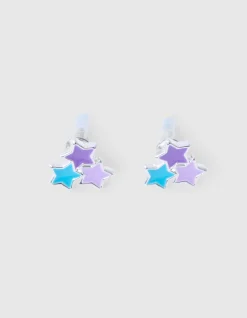 Shoeby Ster Oorbellen Zilver< Sieraden