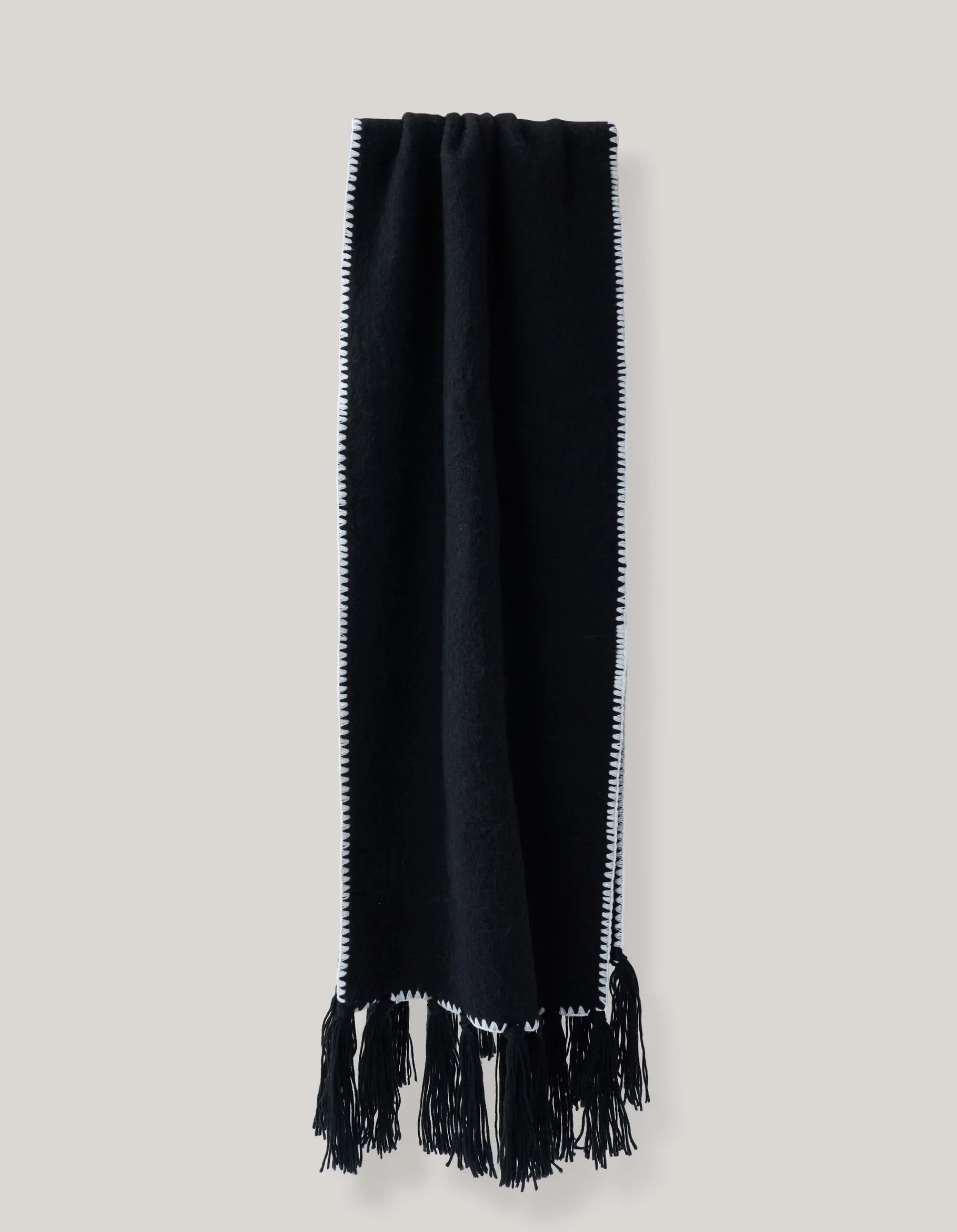 Shoeby Stitched Sjaal Zwart<DAMES Sjaals En Mutsen