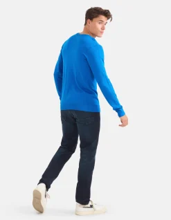 Shoeby Straight Fit Jeans Blauw/Zwart L30<Heren Jeans