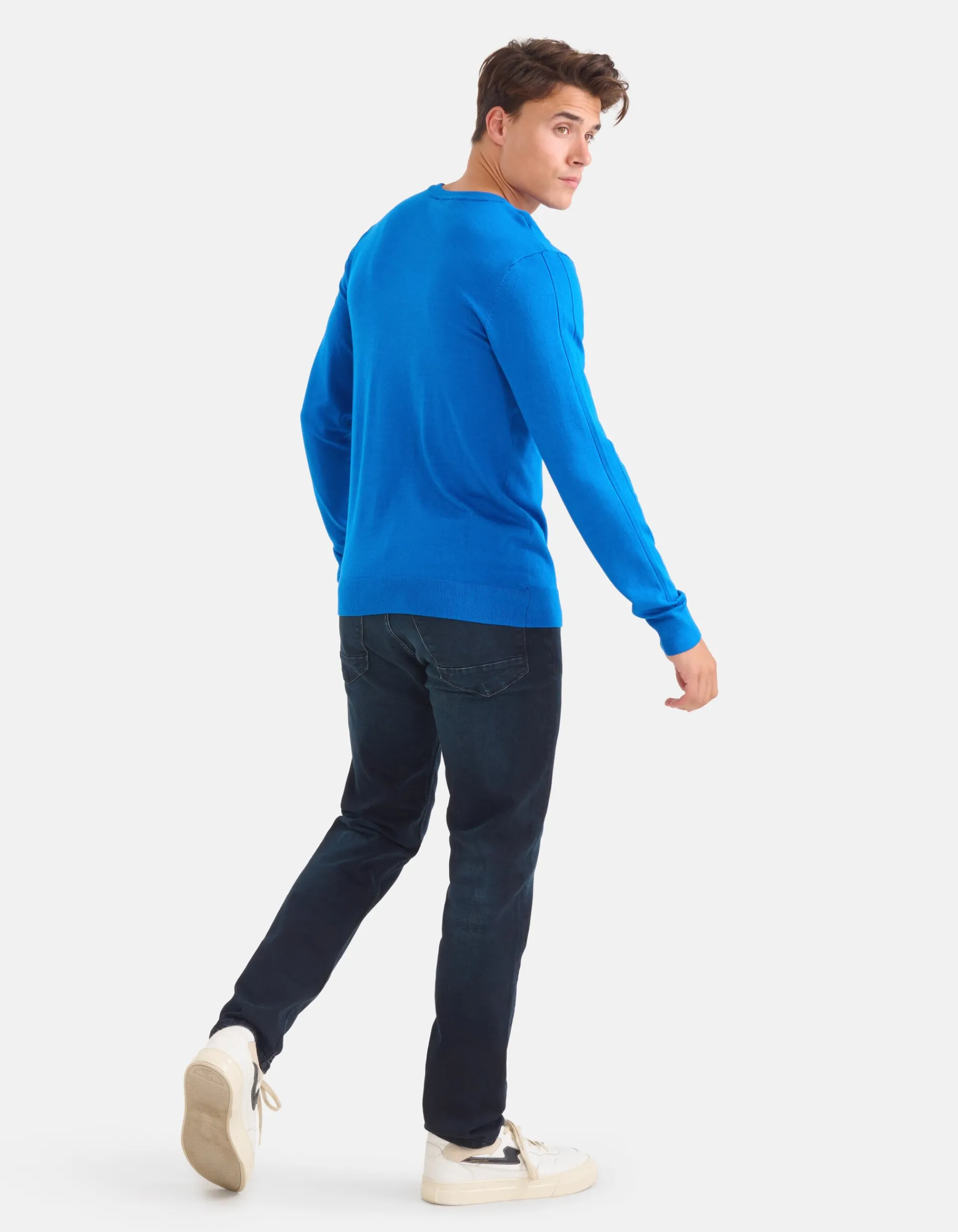 Shoeby Straight Fit Jeans Blauw/Zwart L30<Heren Jeans