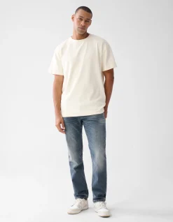 Shoeby Straight Jeans Blauw/Grijs L32<Heren Jeans