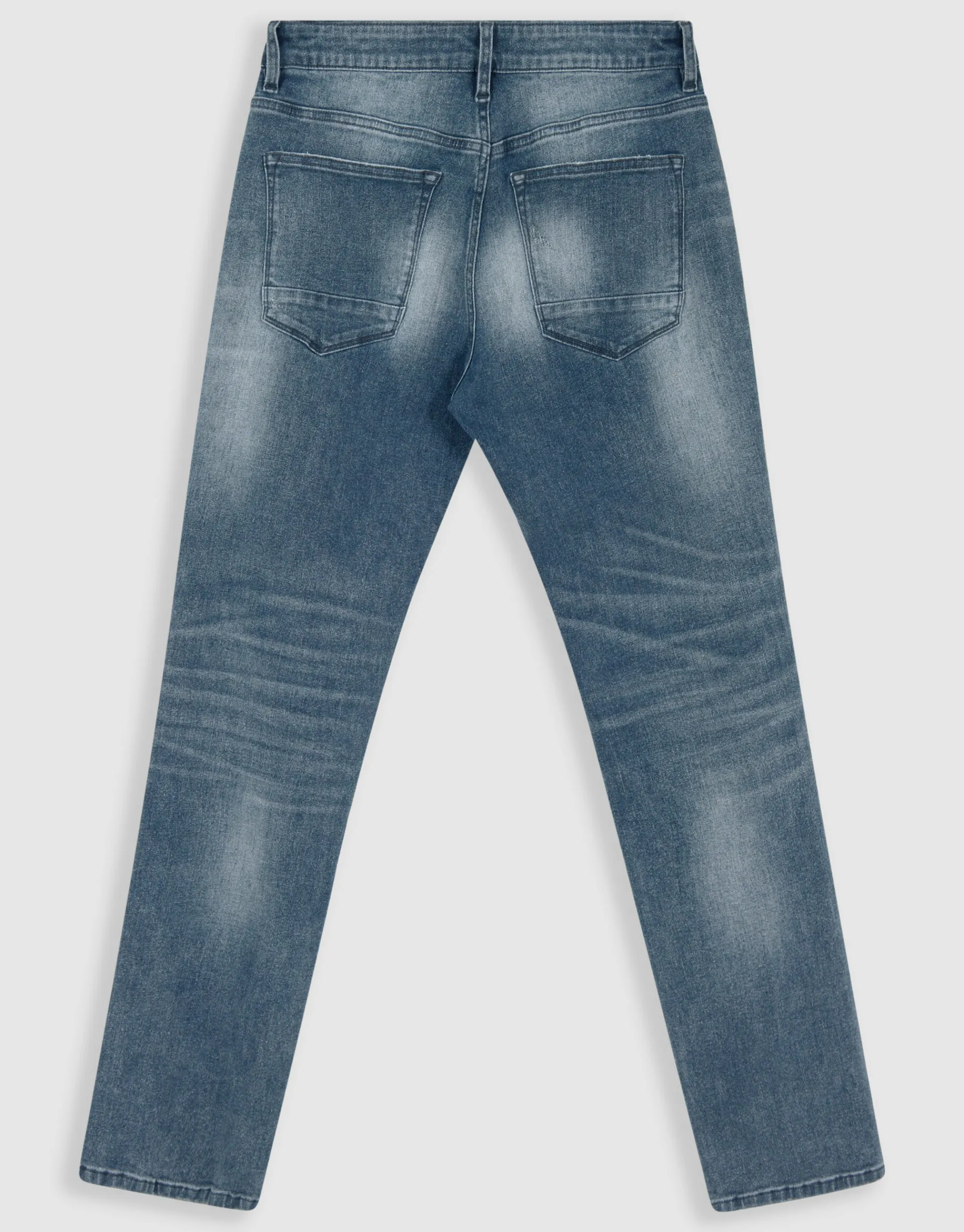 Shoeby Straight Jeans Blauw/Grijs L32<Heren Jeans