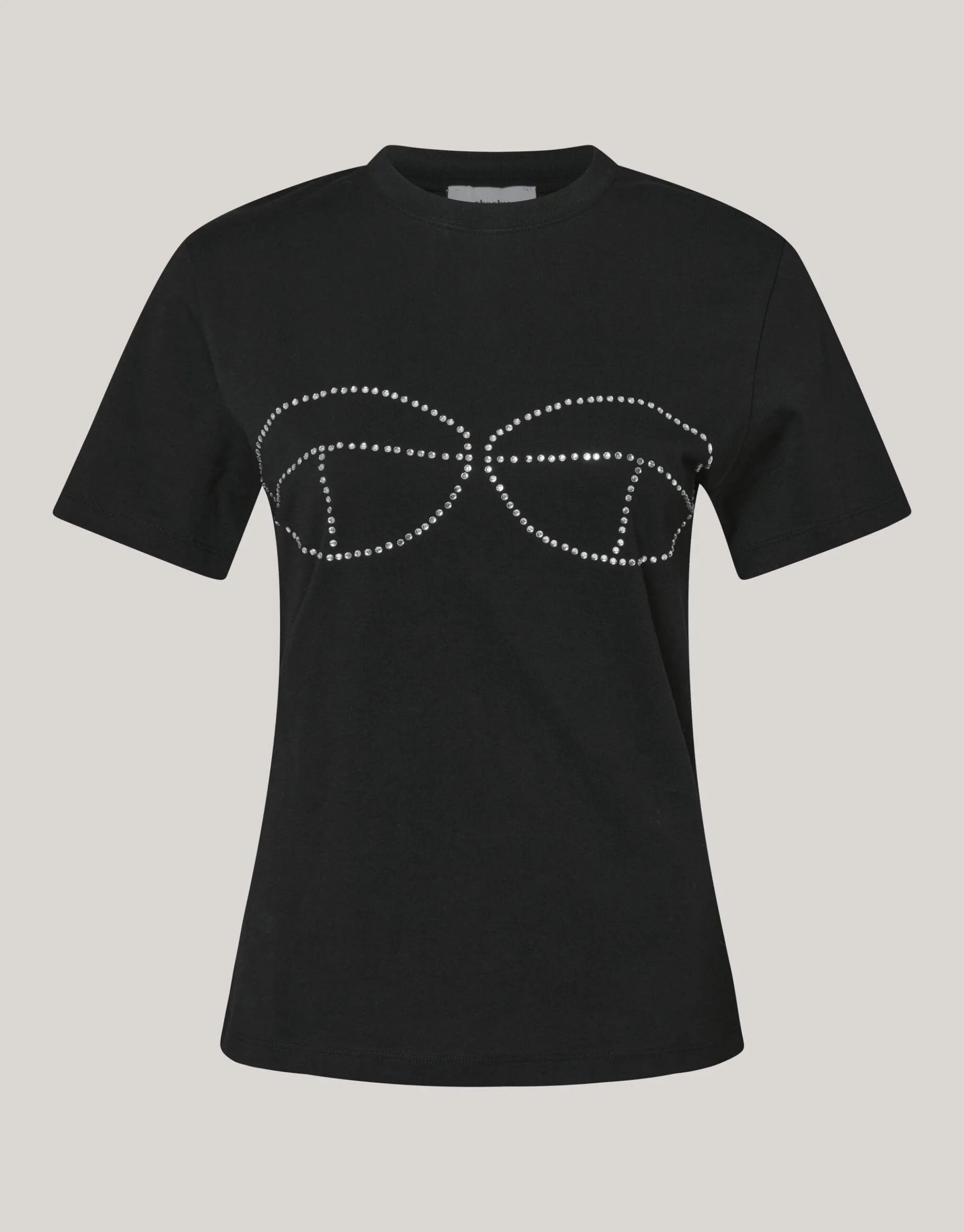 Shoeby Strass Bra T-shirt Zwart<DAMES T-Shirts