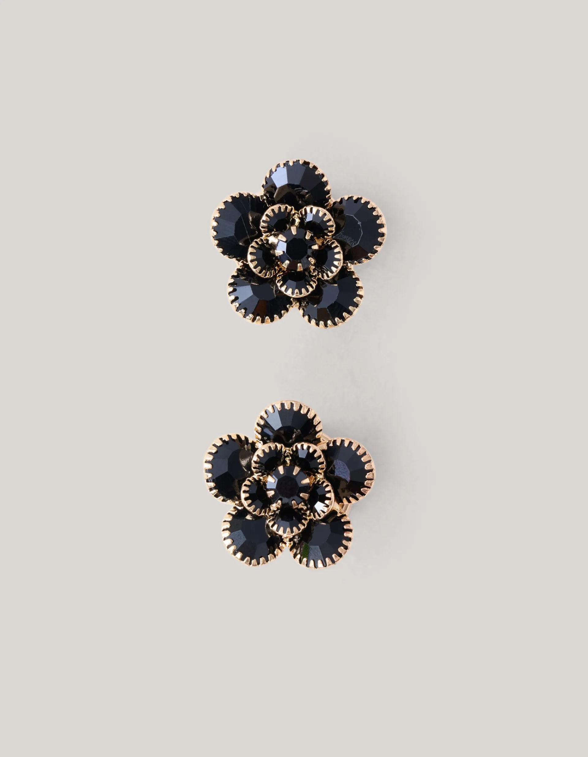 Shoeby Strass Flower Knopen Clips Zwart<DAMES Overige Accessoires