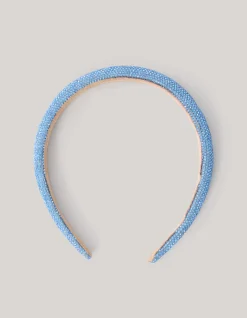 Shoeby Strass Haarband Blauw< Haaraccessoires