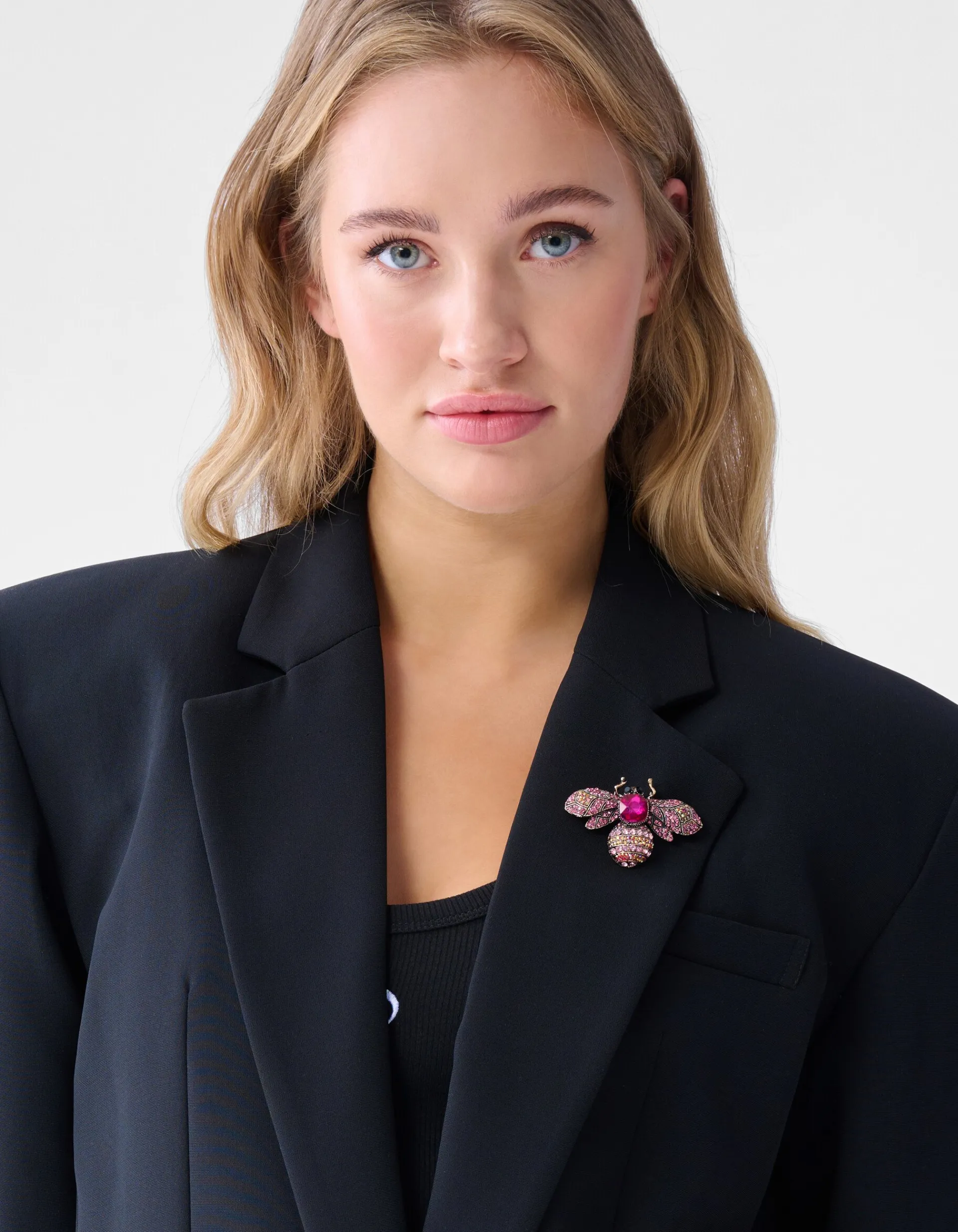 Shoeby Strass Kever Broche Roze<DAMES Broches