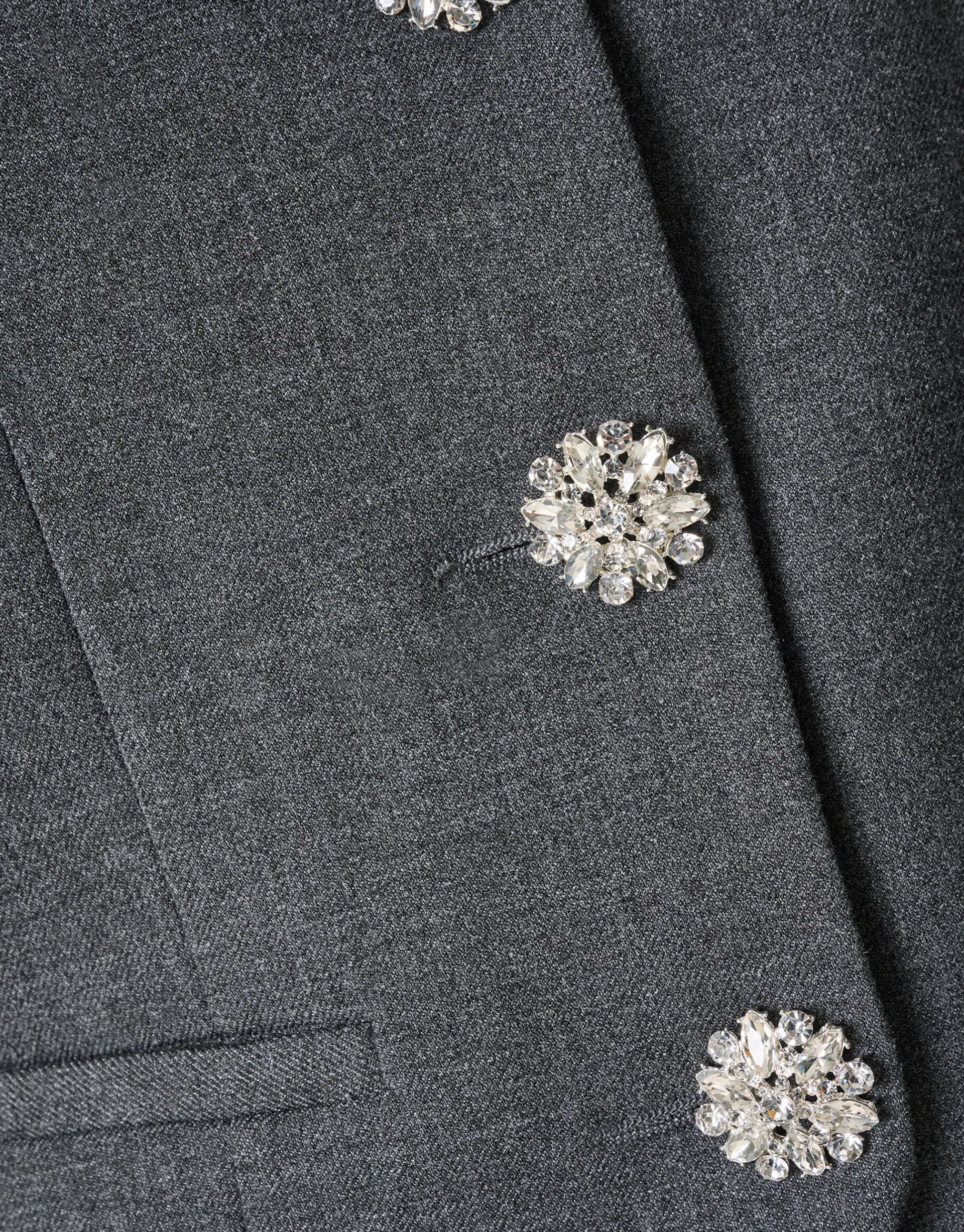 Shoeby Strass Knopen Gilet Grijs<DAMES Gilets