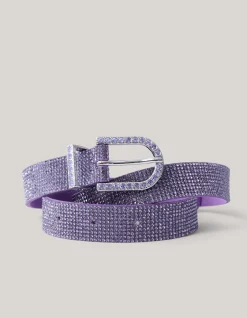 Shoeby Strass Riem Paars< Riemen