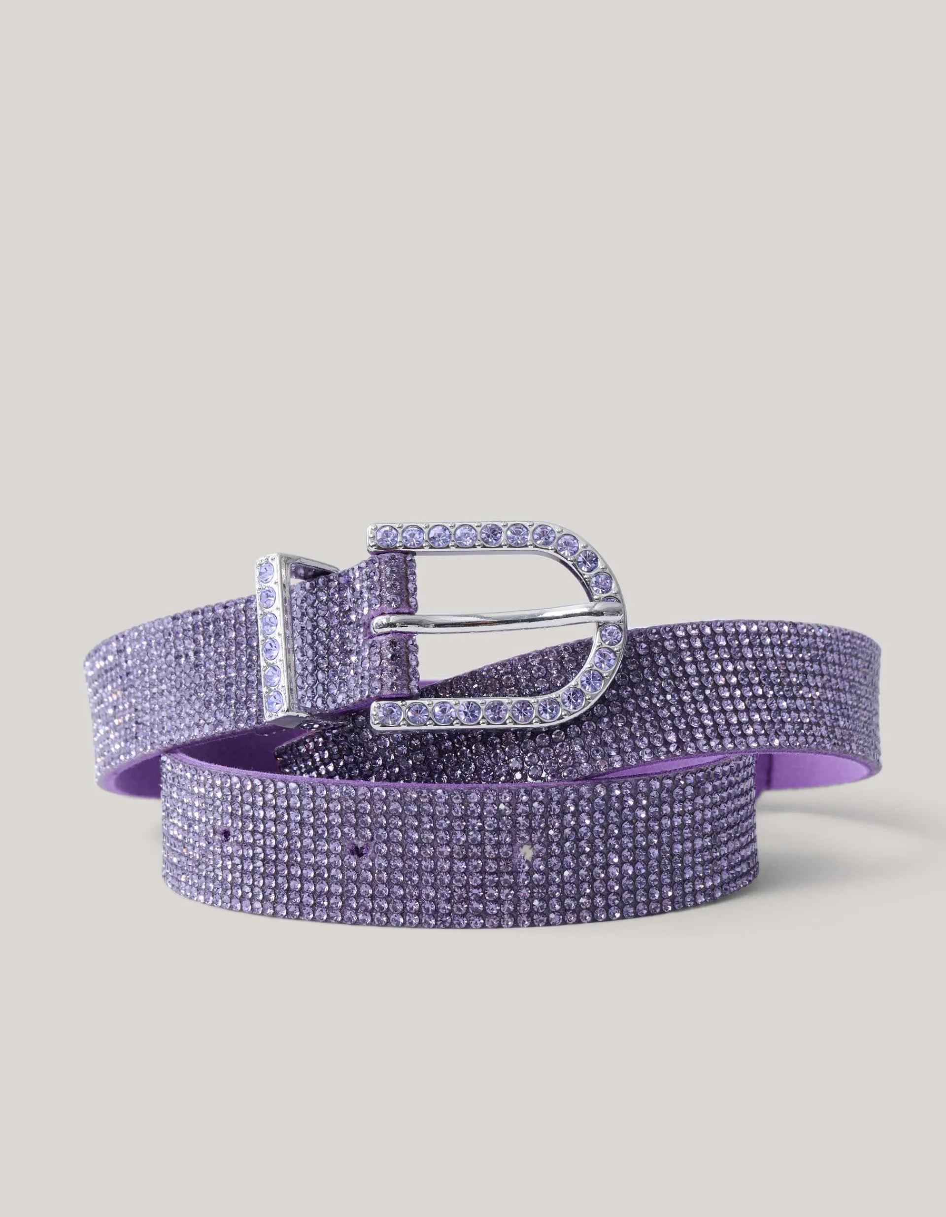 Shoeby Strass Riem Paars< Riemen