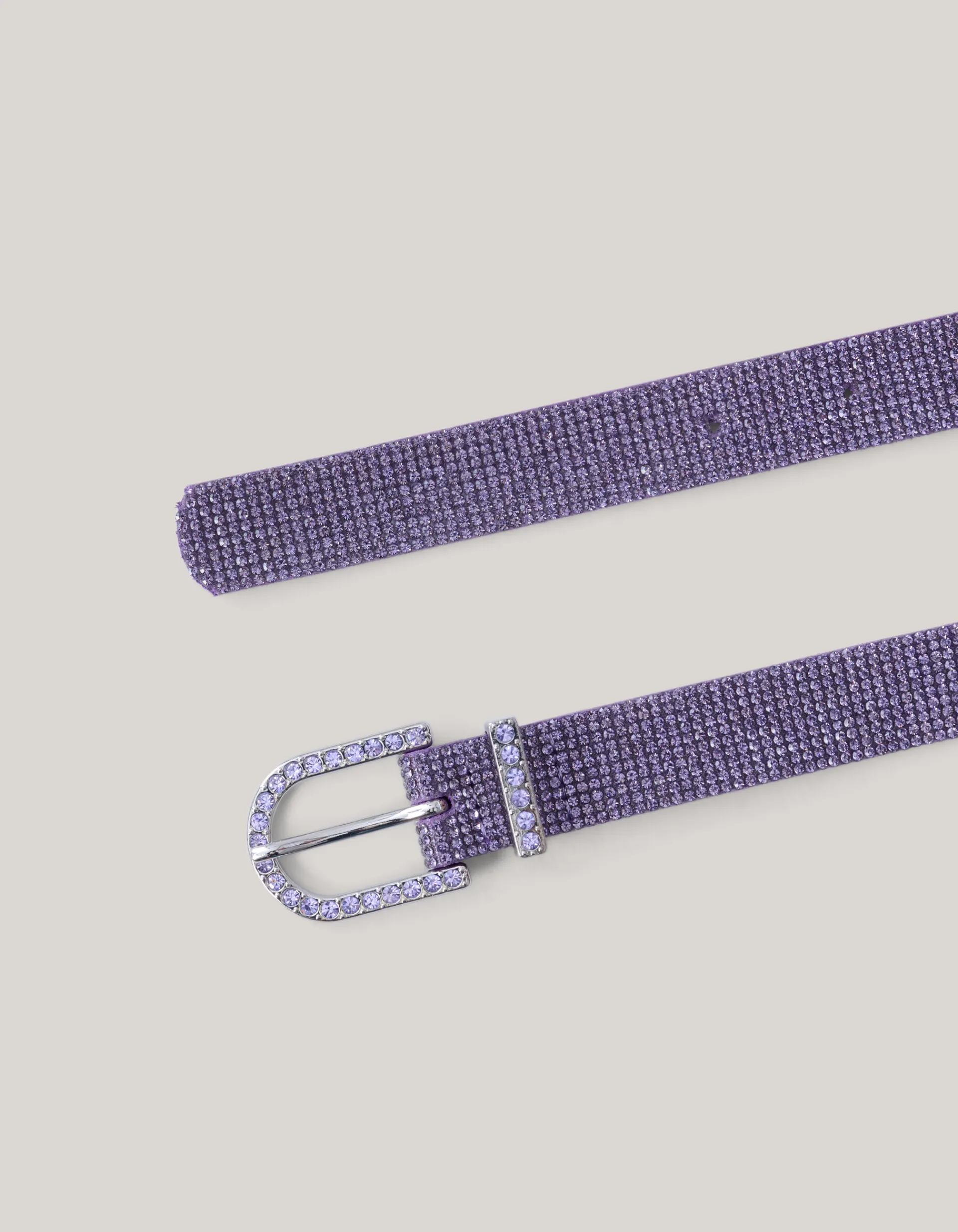 Shoeby Strass Riem Paars< Riemen